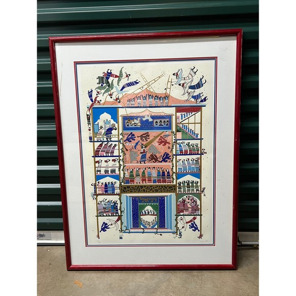 Raphael Abecassis "Daniel" Serigraph On Paper Signed & Numbered 81/350 - Picture 1 of 5